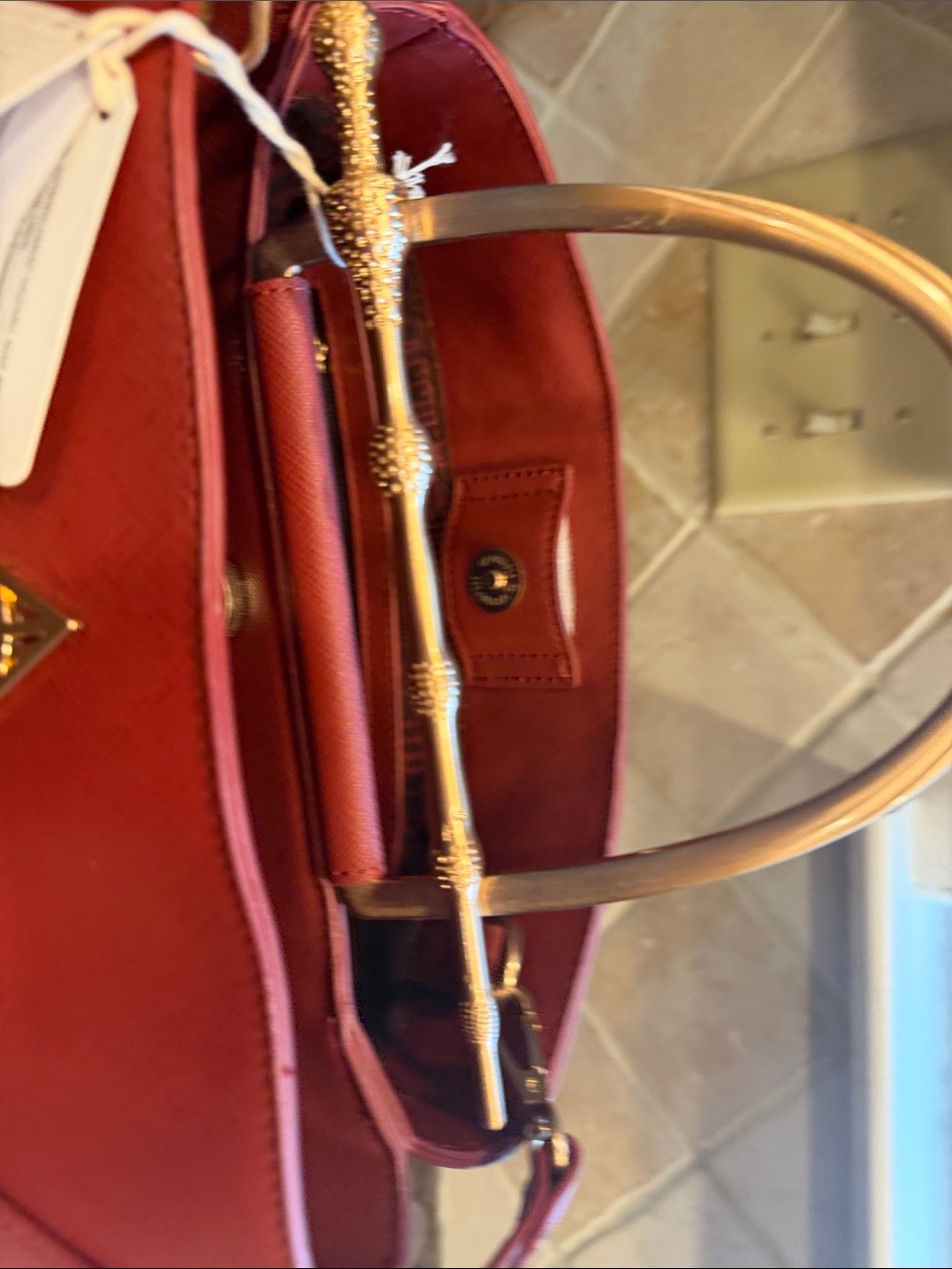 Harry Potter x Red Top-Handle Satchel - Picture 3 of 16